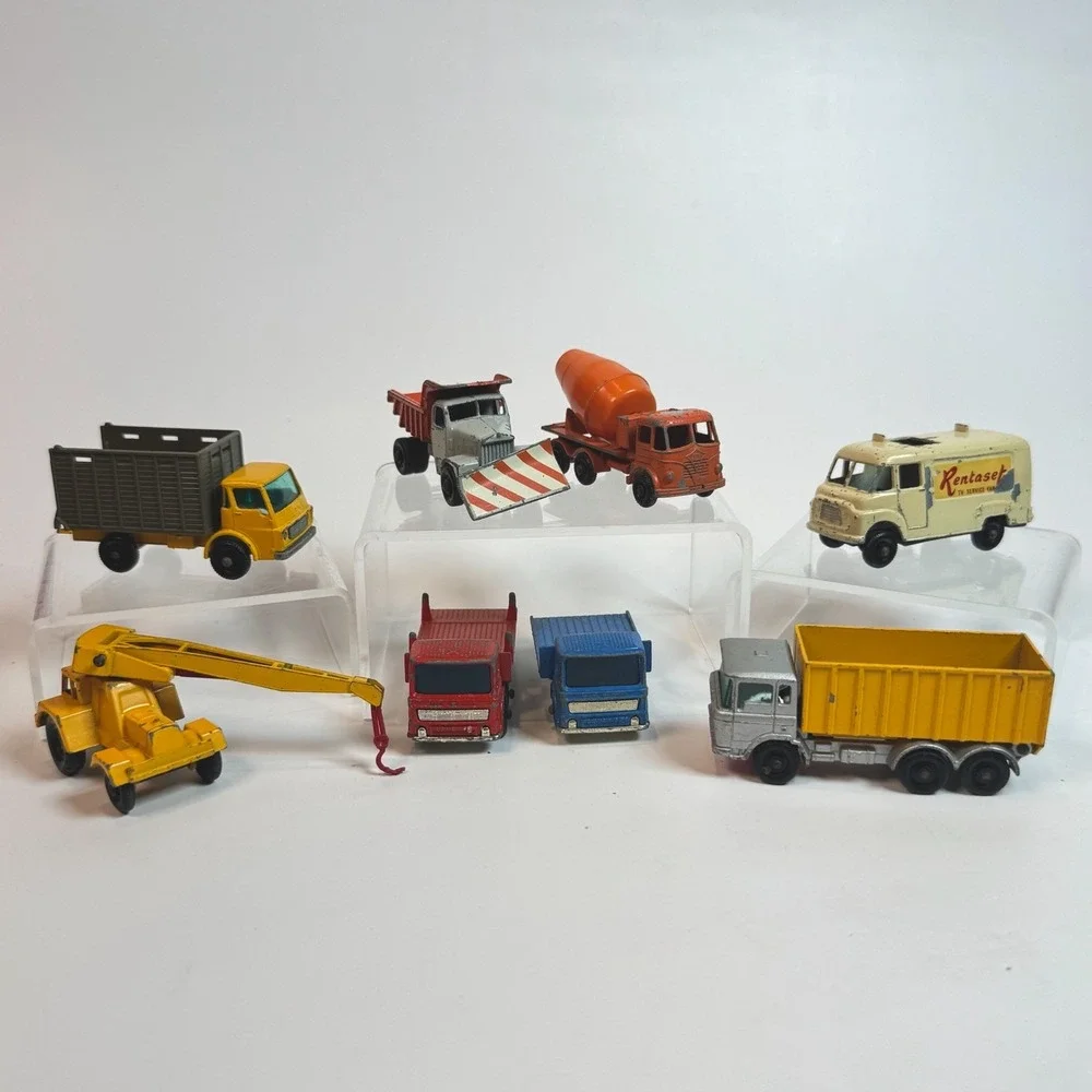 Vintage Matchbox Lesney 60's Utility Vehicles Lot of 8 Made In England - As Is